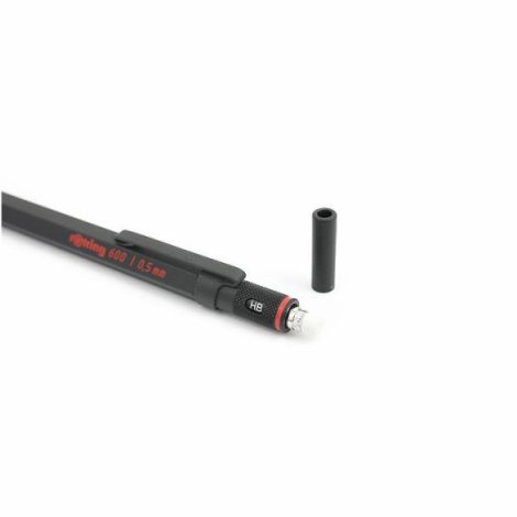 Ołówek automatyczny rOtring 600 metalowy 0.7mm, czarny - 4